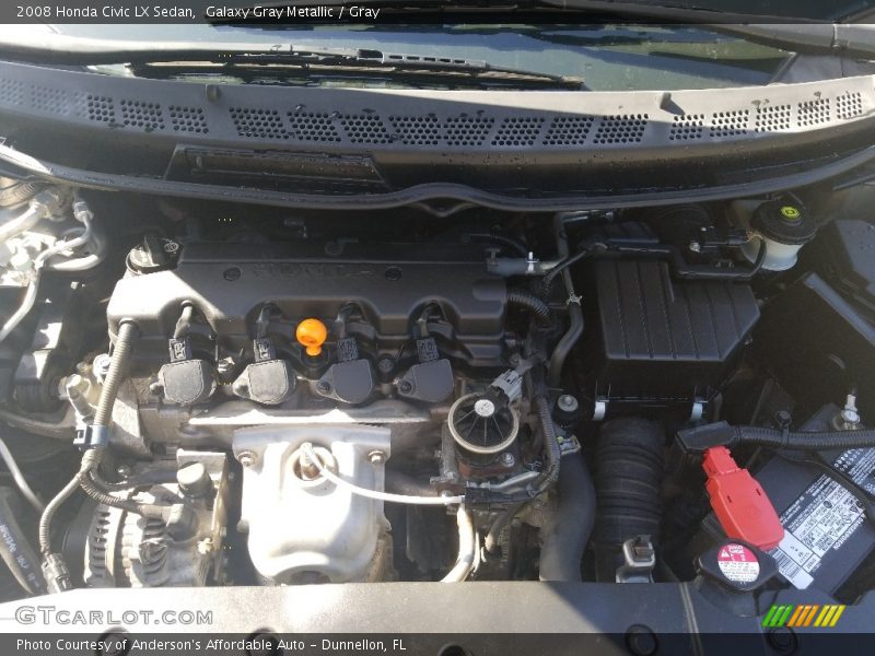 Galaxy Gray Metallic / Gray 2008 Honda Civic LX Sedan