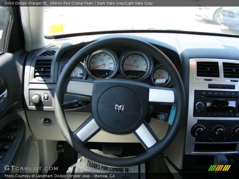 Inferno Red Crystal Pearl / Dark Slate Gray/Light Slate Gray 2009 Dodge Charger SE