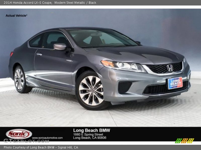 Modern Steel Metallic / Black 2014 Honda Accord LX-S Coupe