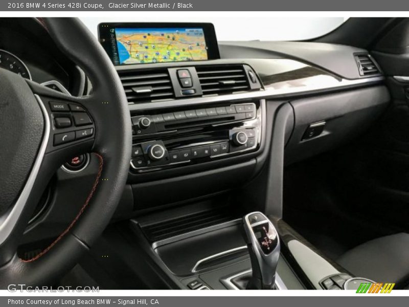 Glacier Silver Metallic / Black 2016 BMW 4 Series 428i Coupe