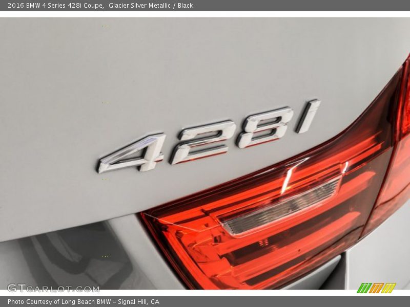 Glacier Silver Metallic / Black 2016 BMW 4 Series 428i Coupe