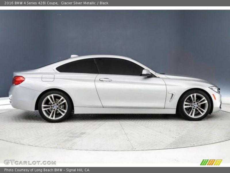 Glacier Silver Metallic / Black 2016 BMW 4 Series 428i Coupe