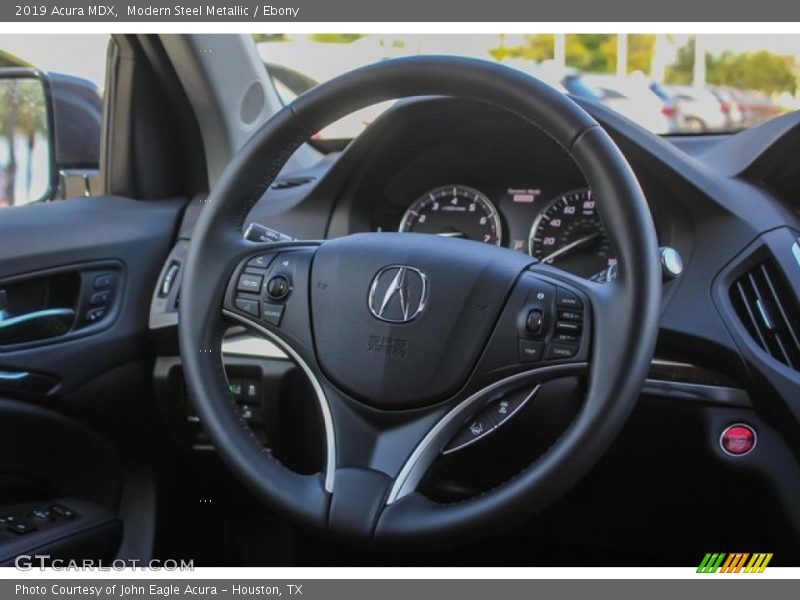 Modern Steel Metallic / Ebony 2019 Acura MDX