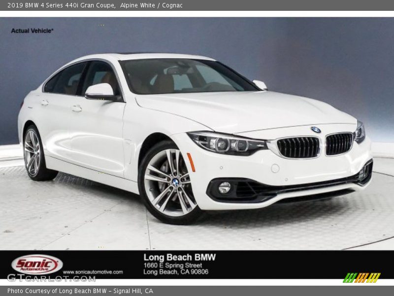 Alpine White / Cognac 2019 BMW 4 Series 440i Gran Coupe
