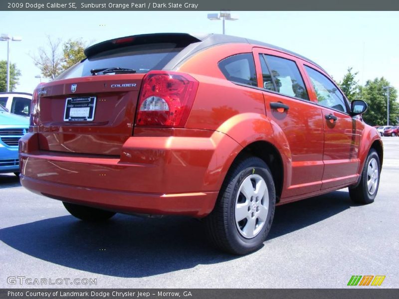 Sunburst Orange Pearl / Dark Slate Gray 2009 Dodge Caliber SE