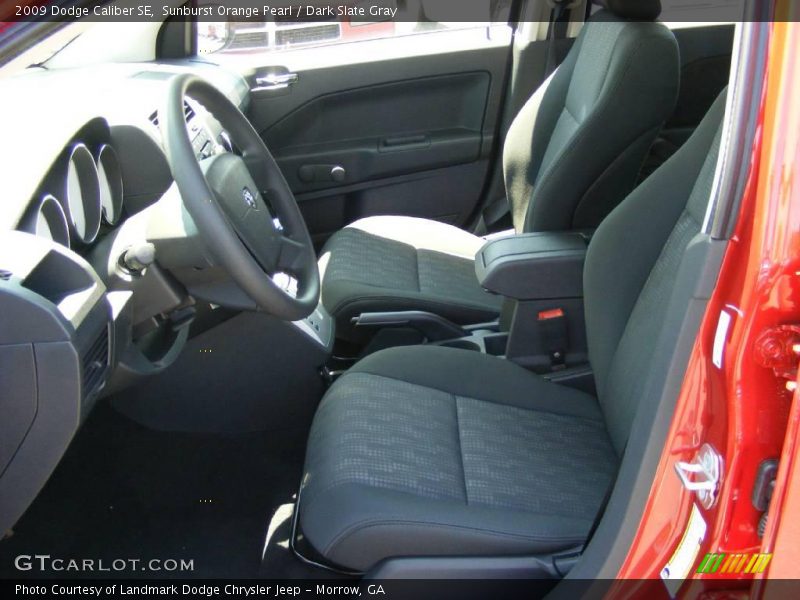 Sunburst Orange Pearl / Dark Slate Gray 2009 Dodge Caliber SE