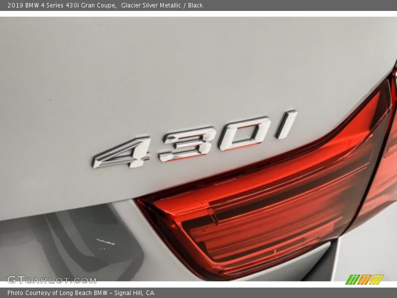 Glacier Silver Metallic / Black 2019 BMW 4 Series 430i Gran Coupe
