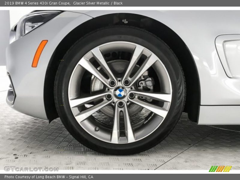 Glacier Silver Metallic / Black 2019 BMW 4 Series 430i Gran Coupe
