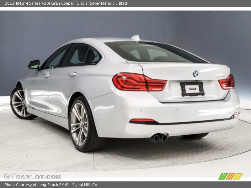 Glacier Silver Metallic / Black 2019 BMW 4 Series 430i Gran Coupe