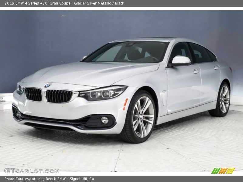 Glacier Silver Metallic / Black 2019 BMW 4 Series 430i Gran Coupe