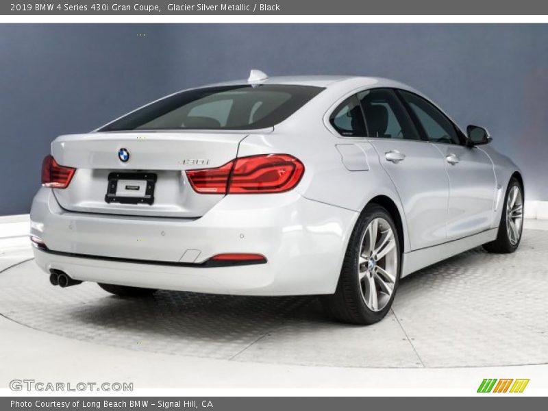 Glacier Silver Metallic / Black 2019 BMW 4 Series 430i Gran Coupe