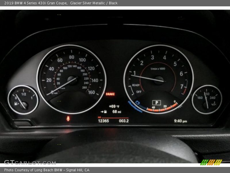 Glacier Silver Metallic / Black 2019 BMW 4 Series 430i Gran Coupe