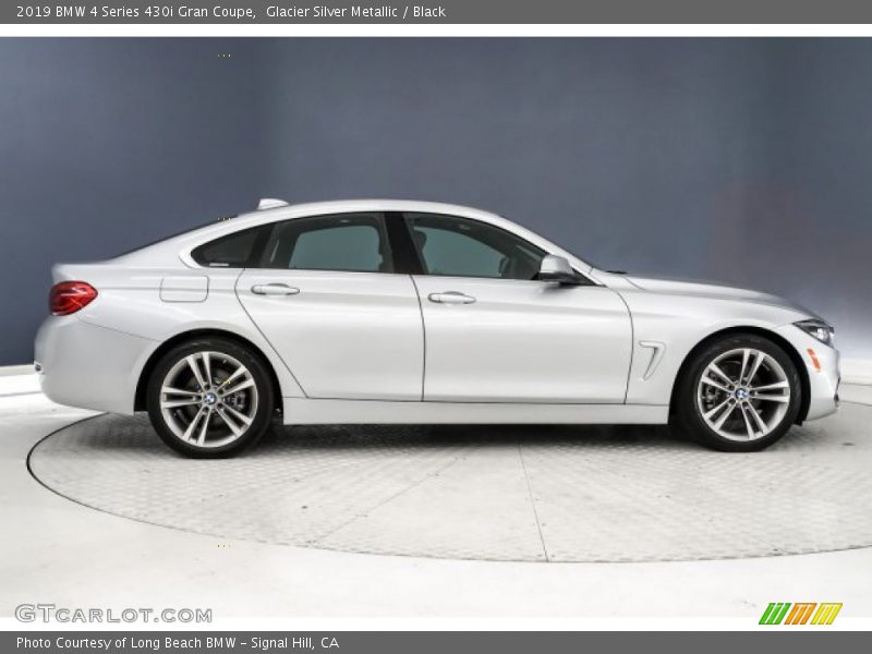 Glacier Silver Metallic / Black 2019 BMW 4 Series 430i Gran Coupe