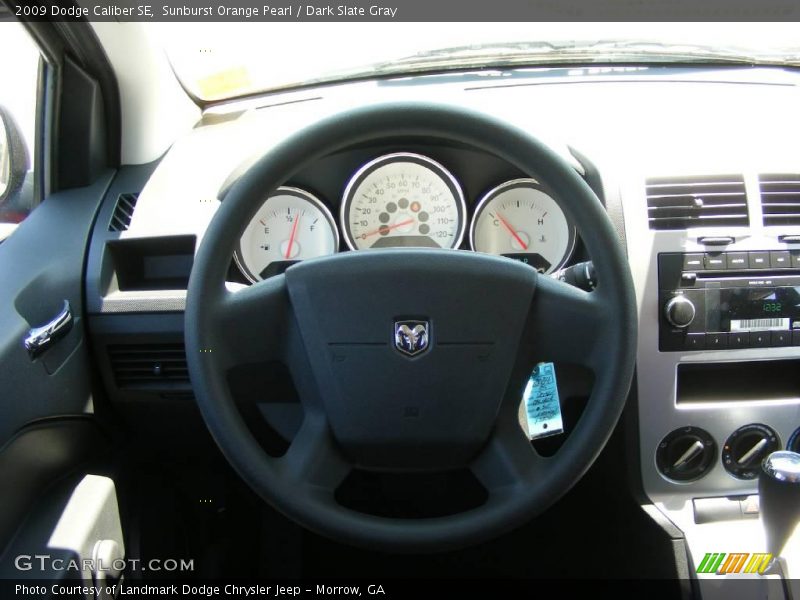 Sunburst Orange Pearl / Dark Slate Gray 2009 Dodge Caliber SE