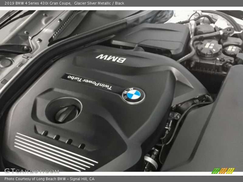 Glacier Silver Metallic / Black 2019 BMW 4 Series 430i Gran Coupe