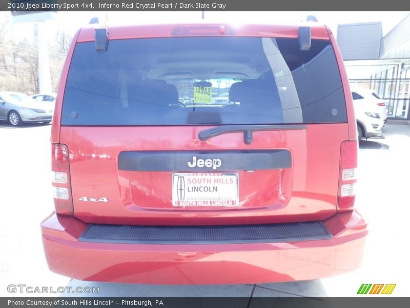 Inferno Red Crystal Pearl / Dark Slate Gray 2010 Jeep Liberty Sport 4x4