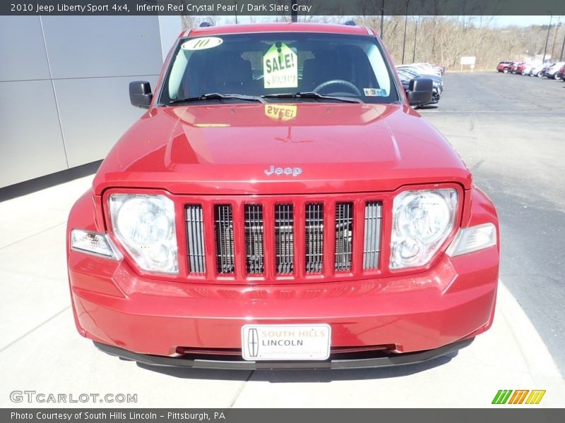 Inferno Red Crystal Pearl / Dark Slate Gray 2010 Jeep Liberty Sport 4x4