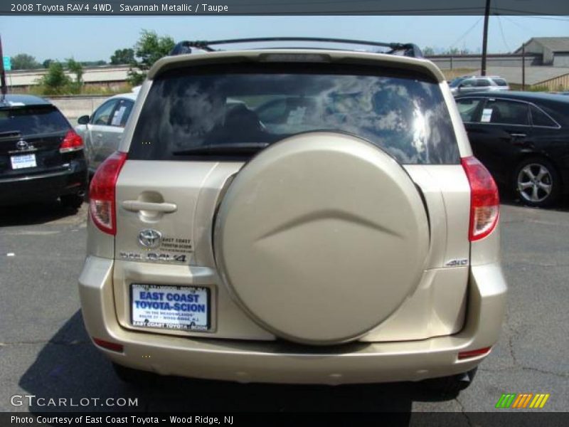 Savannah Metallic / Taupe 2008 Toyota RAV4 4WD