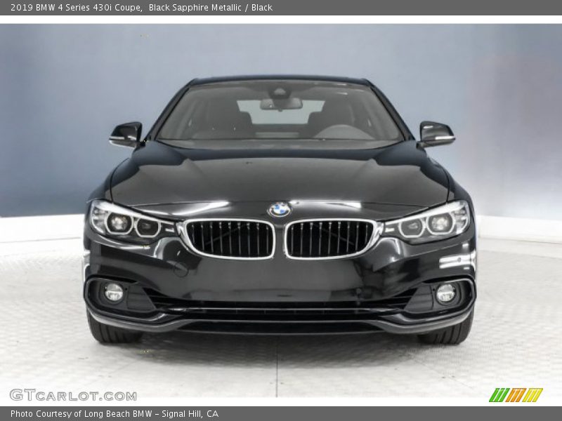 Black Sapphire Metallic / Black 2019 BMW 4 Series 430i Coupe
