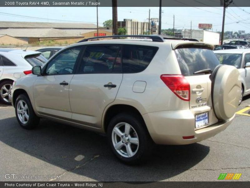 Savannah Metallic / Taupe 2008 Toyota RAV4 4WD