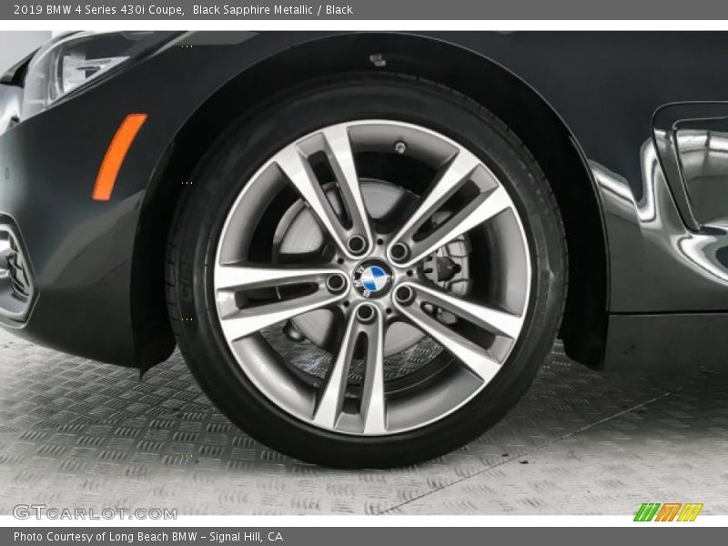 Black Sapphire Metallic / Black 2019 BMW 4 Series 430i Coupe