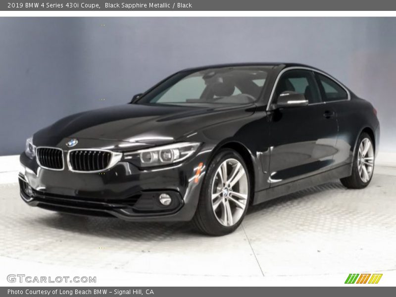 Black Sapphire Metallic / Black 2019 BMW 4 Series 430i Coupe