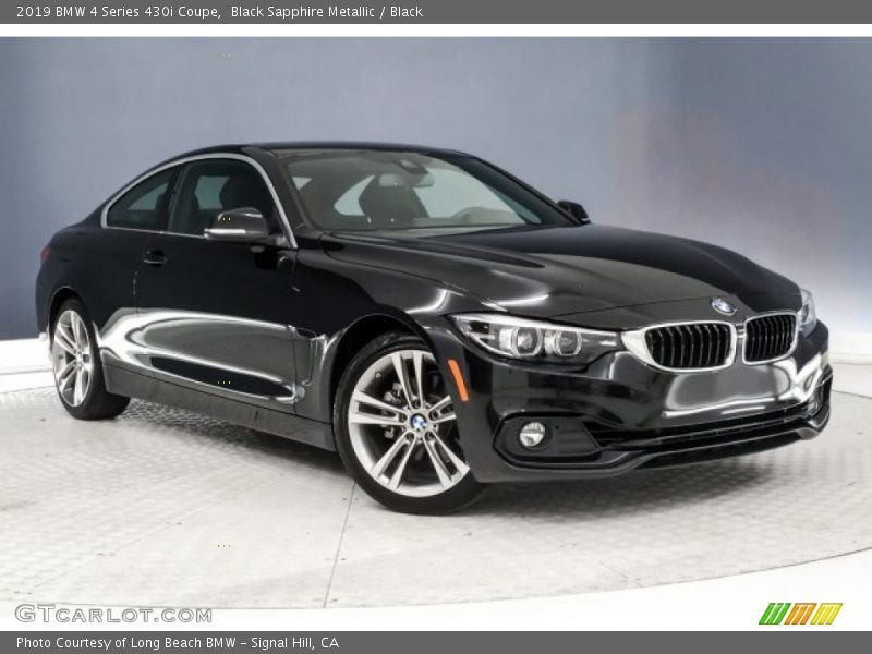 Black Sapphire Metallic / Black 2019 BMW 4 Series 430i Coupe