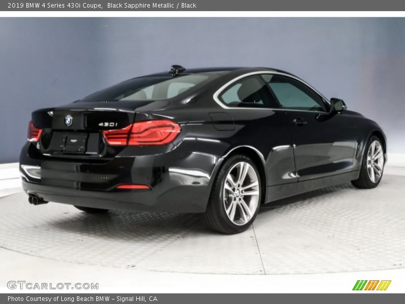 Black Sapphire Metallic / Black 2019 BMW 4 Series 430i Coupe