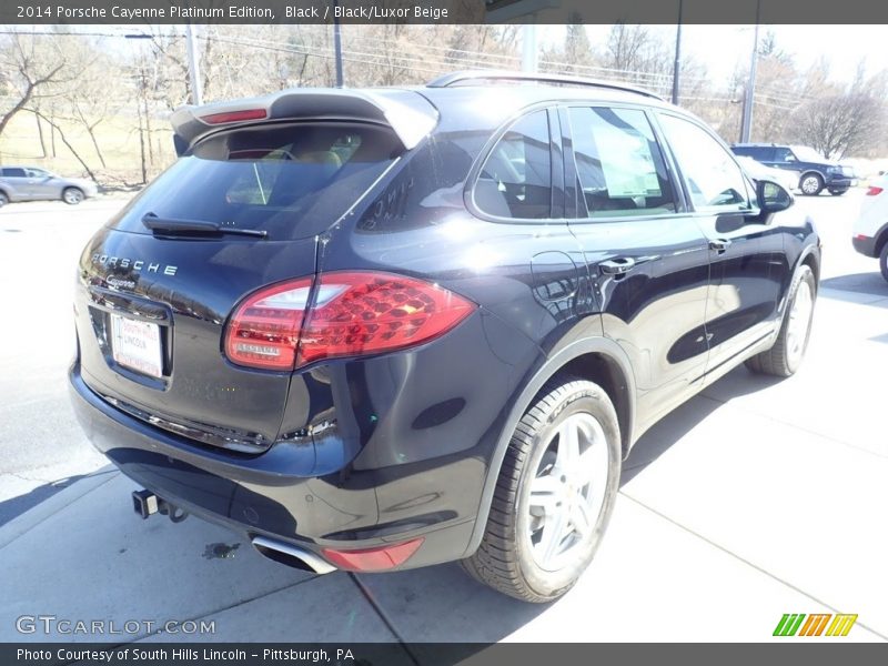 Black / Black/Luxor Beige 2014 Porsche Cayenne Platinum Edition