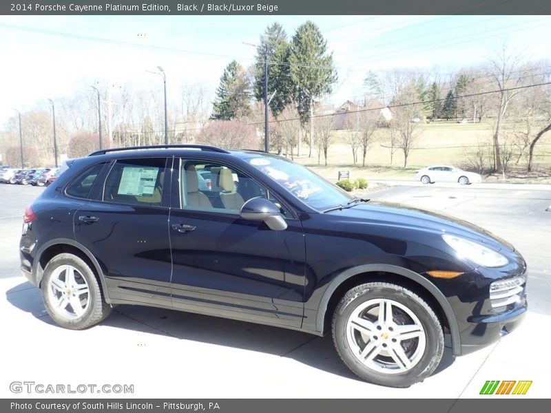 Black / Black/Luxor Beige 2014 Porsche Cayenne Platinum Edition