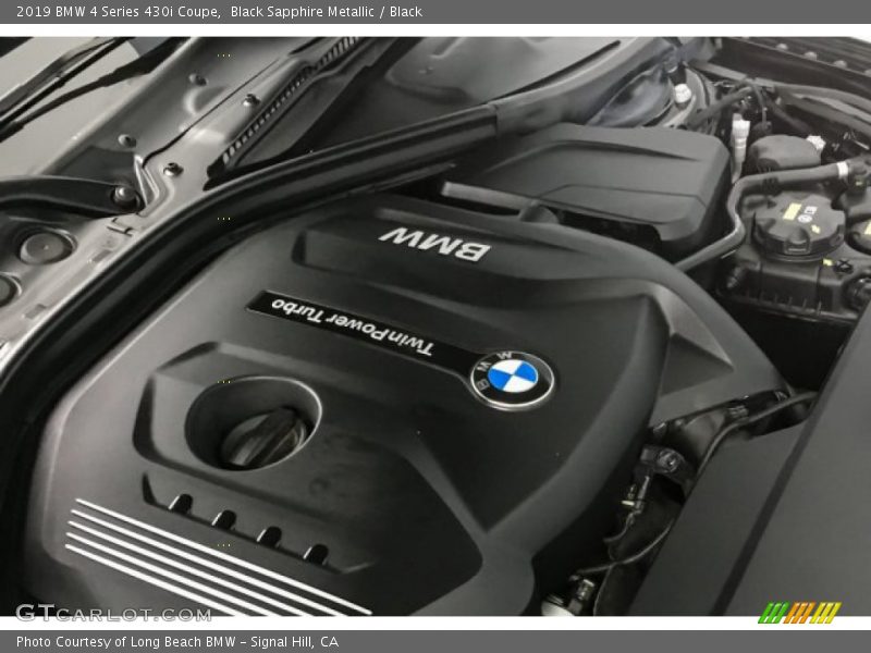 Black Sapphire Metallic / Black 2019 BMW 4 Series 430i Coupe