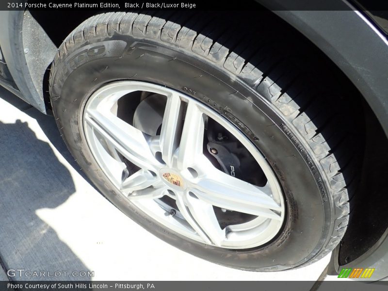 Black / Black/Luxor Beige 2014 Porsche Cayenne Platinum Edition