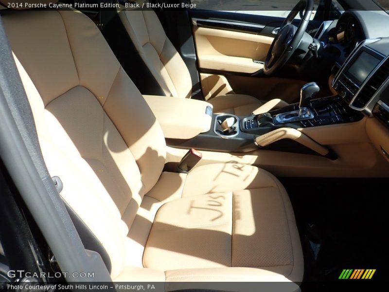 Black / Black/Luxor Beige 2014 Porsche Cayenne Platinum Edition