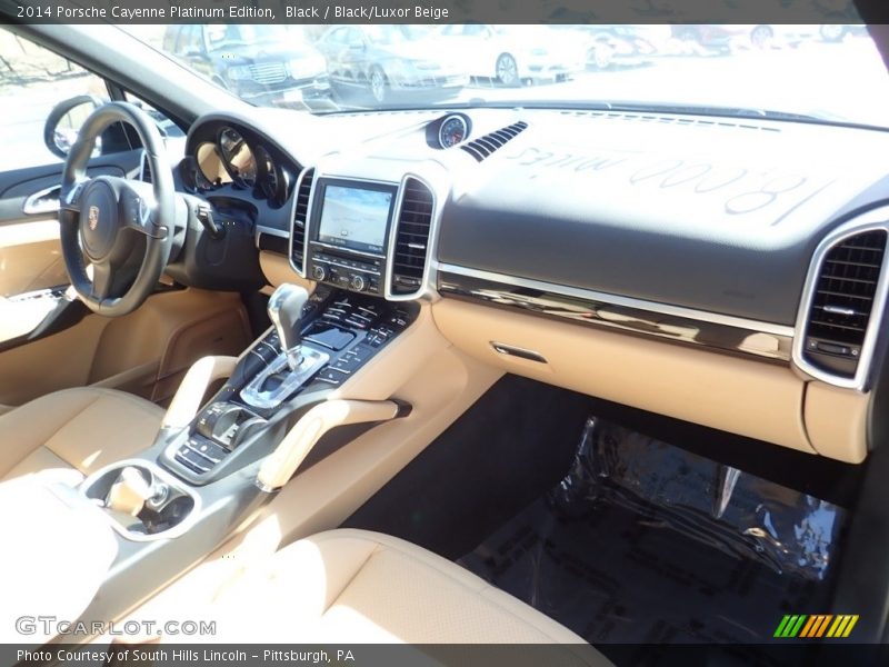 Black / Black/Luxor Beige 2014 Porsche Cayenne Platinum Edition