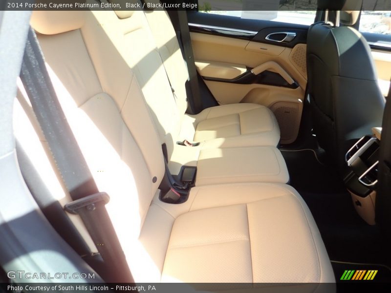 Black / Black/Luxor Beige 2014 Porsche Cayenne Platinum Edition