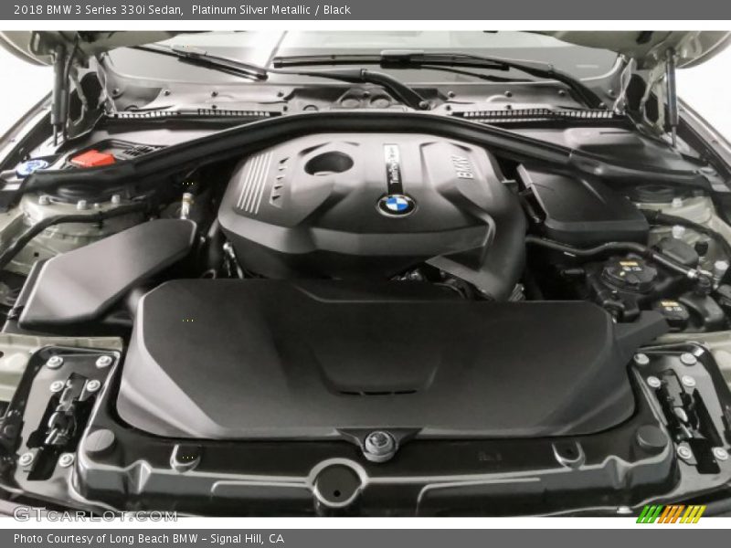 Platinum Silver Metallic / Black 2018 BMW 3 Series 330i Sedan