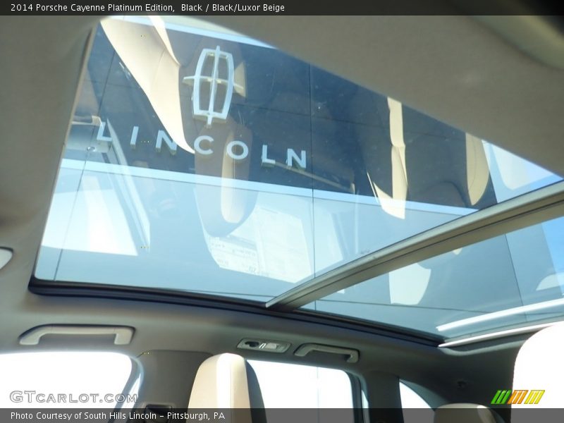 Black / Black/Luxor Beige 2014 Porsche Cayenne Platinum Edition