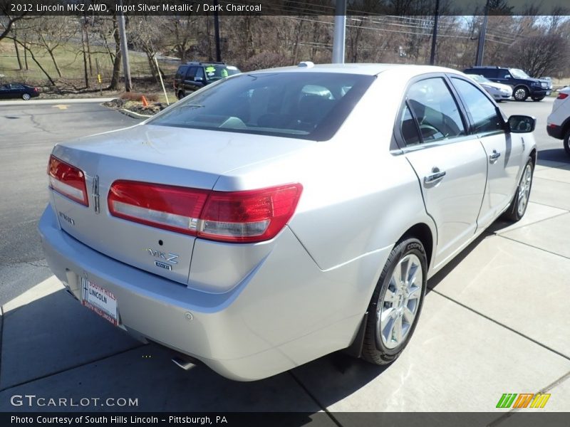 Ingot Silver Metallic / Dark Charcoal 2012 Lincoln MKZ AWD