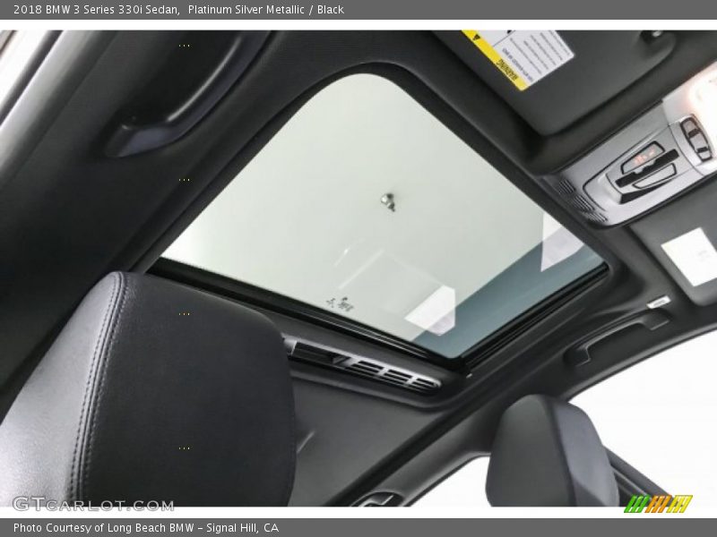 Platinum Silver Metallic / Black 2018 BMW 3 Series 330i Sedan