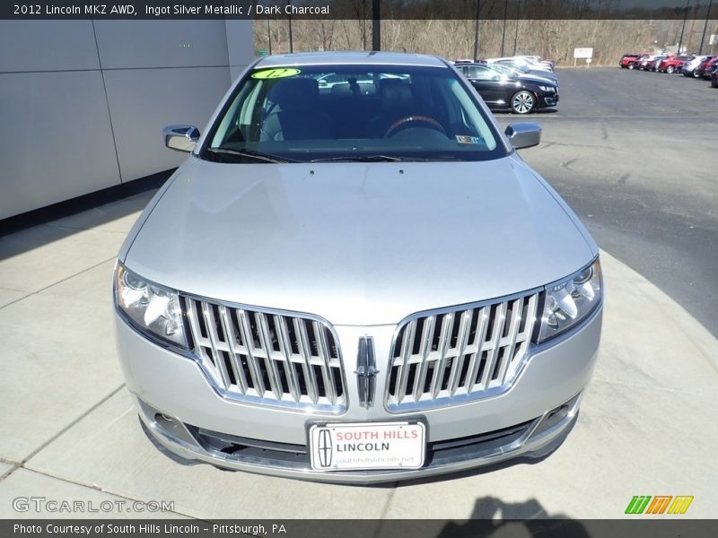 Ingot Silver Metallic / Dark Charcoal 2012 Lincoln MKZ AWD