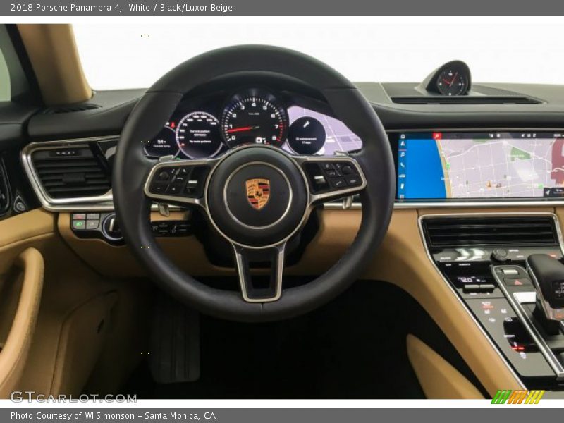 White / Black/Luxor Beige 2018 Porsche Panamera 4