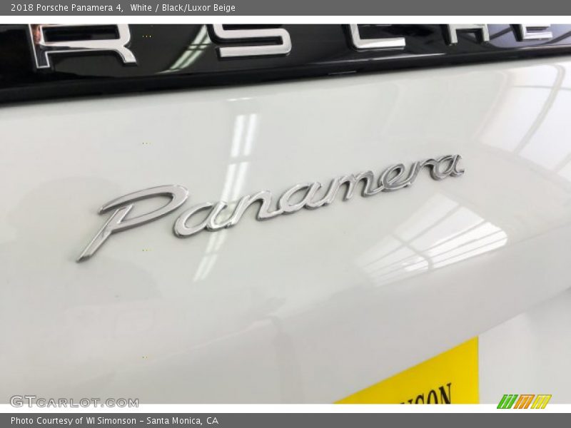 White / Black/Luxor Beige 2018 Porsche Panamera 4