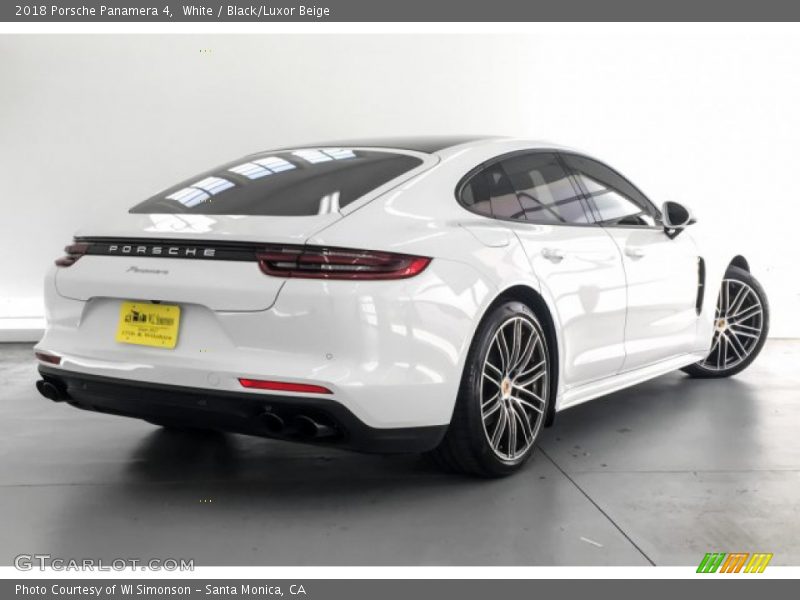 White / Black/Luxor Beige 2018 Porsche Panamera 4