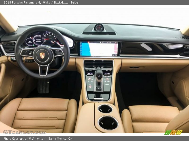 White / Black/Luxor Beige 2018 Porsche Panamera 4