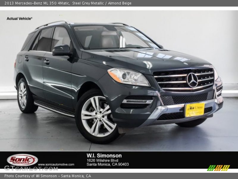 Steel Grey Metallic / Almond Beige 2013 Mercedes-Benz ML 350 4Matic