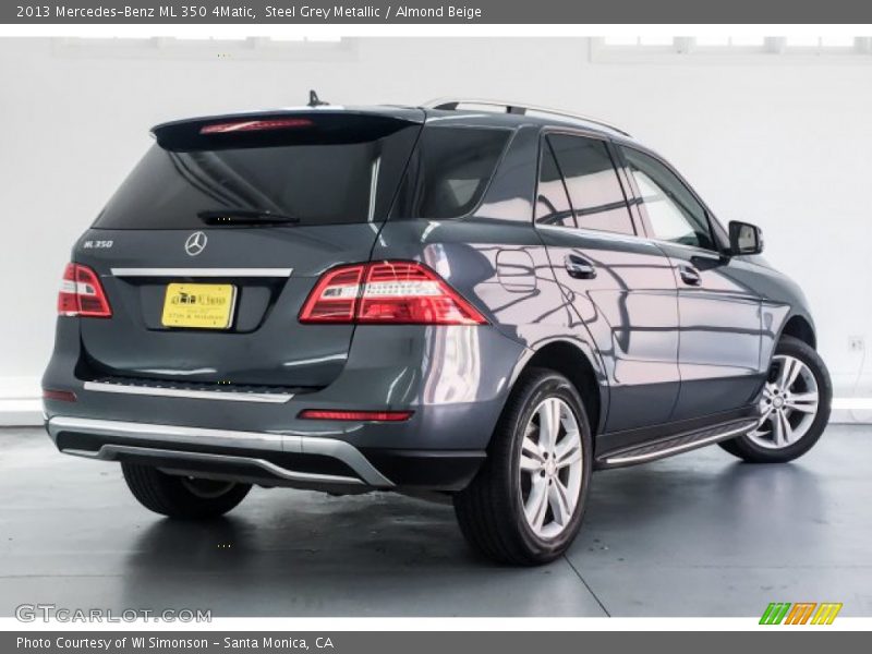 Steel Grey Metallic / Almond Beige 2013 Mercedes-Benz ML 350 4Matic