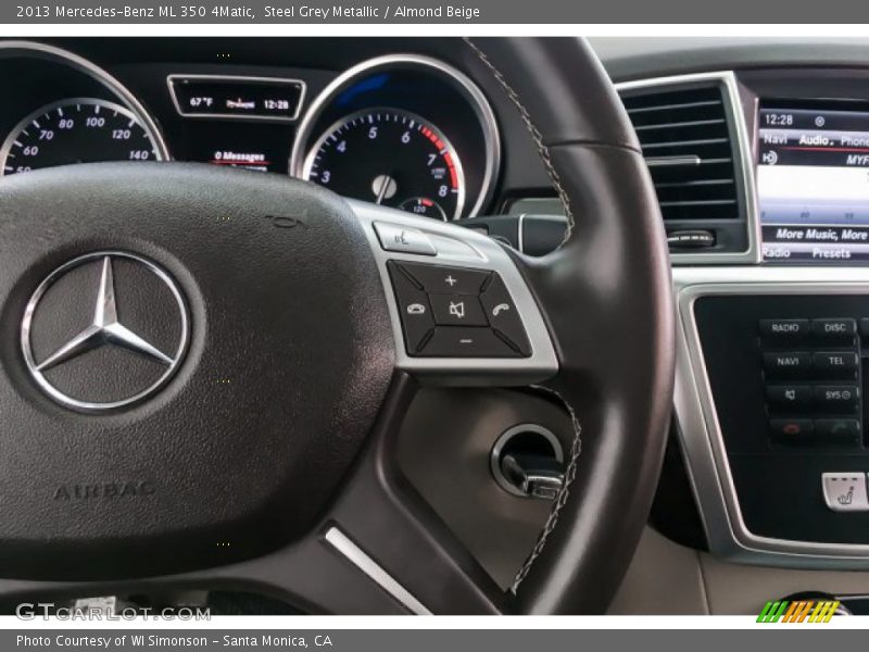 Steel Grey Metallic / Almond Beige 2013 Mercedes-Benz ML 350 4Matic