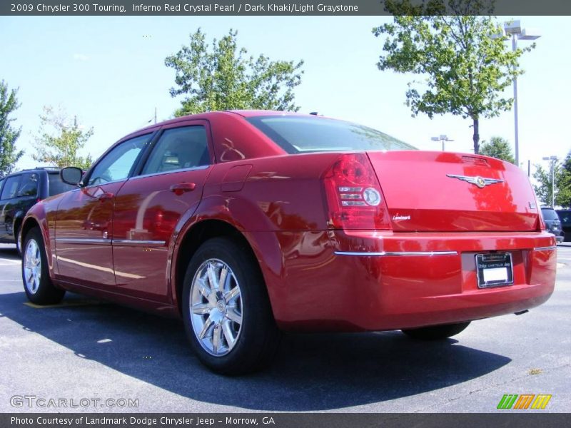 Inferno Red Crystal Pearl / Dark Khaki/Light Graystone 2009 Chrysler 300 Touring