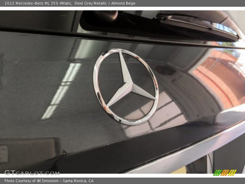 Steel Grey Metallic / Almond Beige 2013 Mercedes-Benz ML 350 4Matic