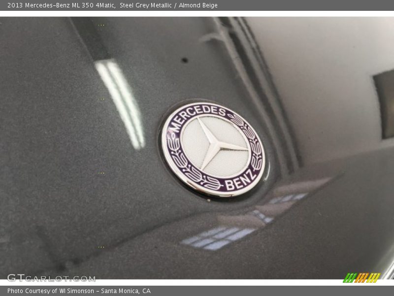 Steel Grey Metallic / Almond Beige 2013 Mercedes-Benz ML 350 4Matic